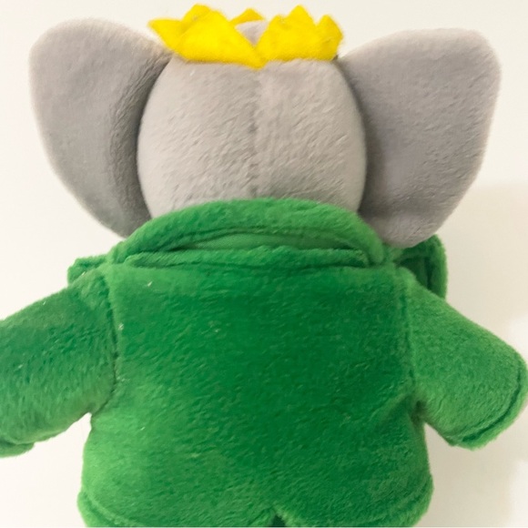Vintage 1988 Gund Babar Elephant Green Suit Plush Stuffed Animal Toy - Picture 7 of 16